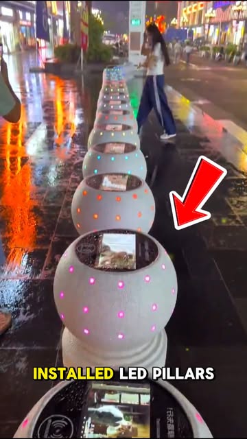The Smart LED Pillars Powering Phones In some Chinese cities, smart LED street pillars double as public phone charger...