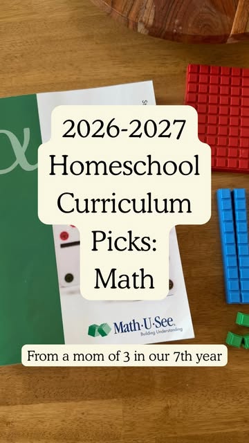 Continuing my homeschool curriculum series with our choices for math this year! We’re using Math-U-See for the boys....