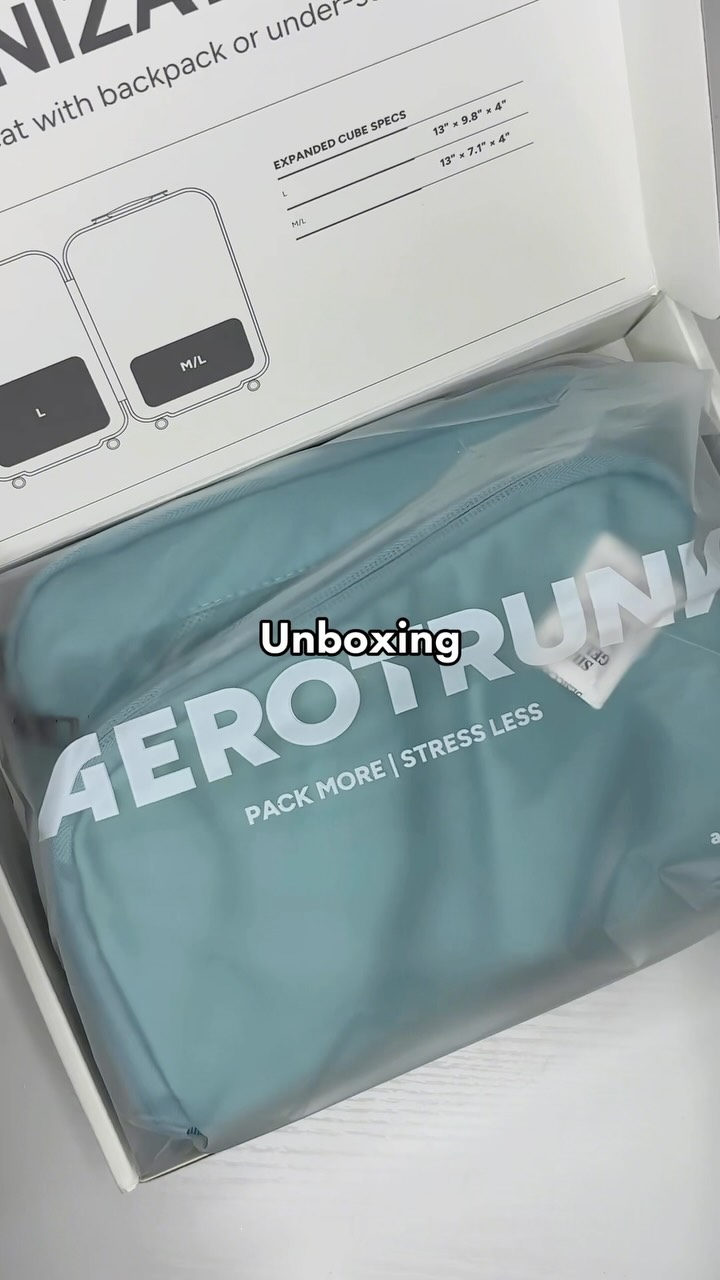 In love with my new @aerotrunk packing cubes #ugc #portifolio #unboxing