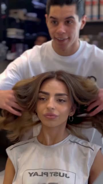 🌸 Hair Modeling at its finest! Obsessed with my gorgeous hair, all thanks to Mohammad Eid at Beautello Beauty Salon!...