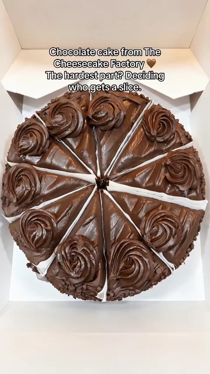 Chocolate cake TikTok post