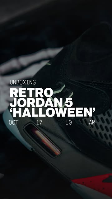 #Unboxing the Retro #Jordan 5 'Halloween' available 10.17.2026 in-store and online at dtlr.com