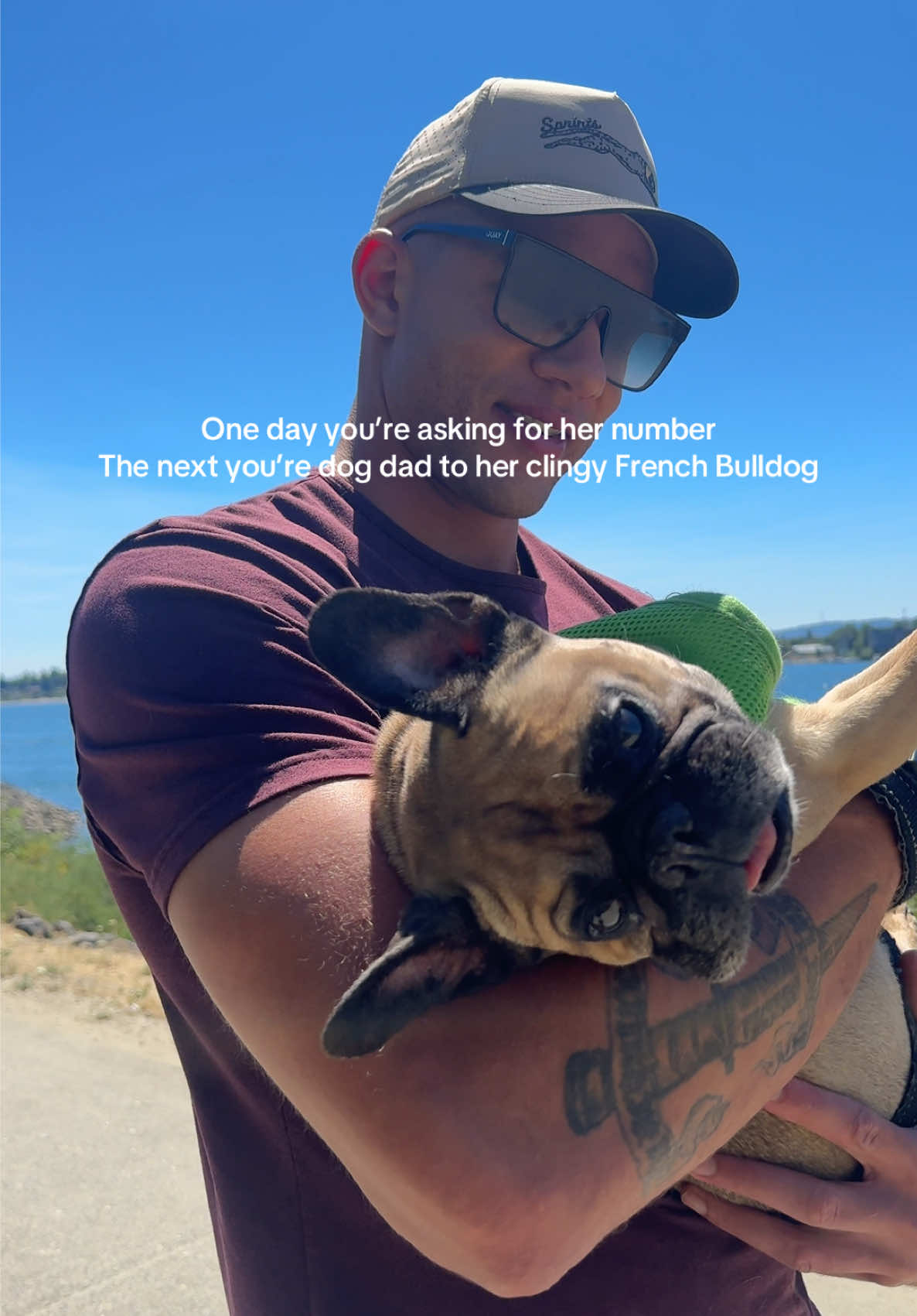 He’s waited 10 years to have a stable father figure in his life #frenchbulldog #frenchiesoftiktok #dogdad