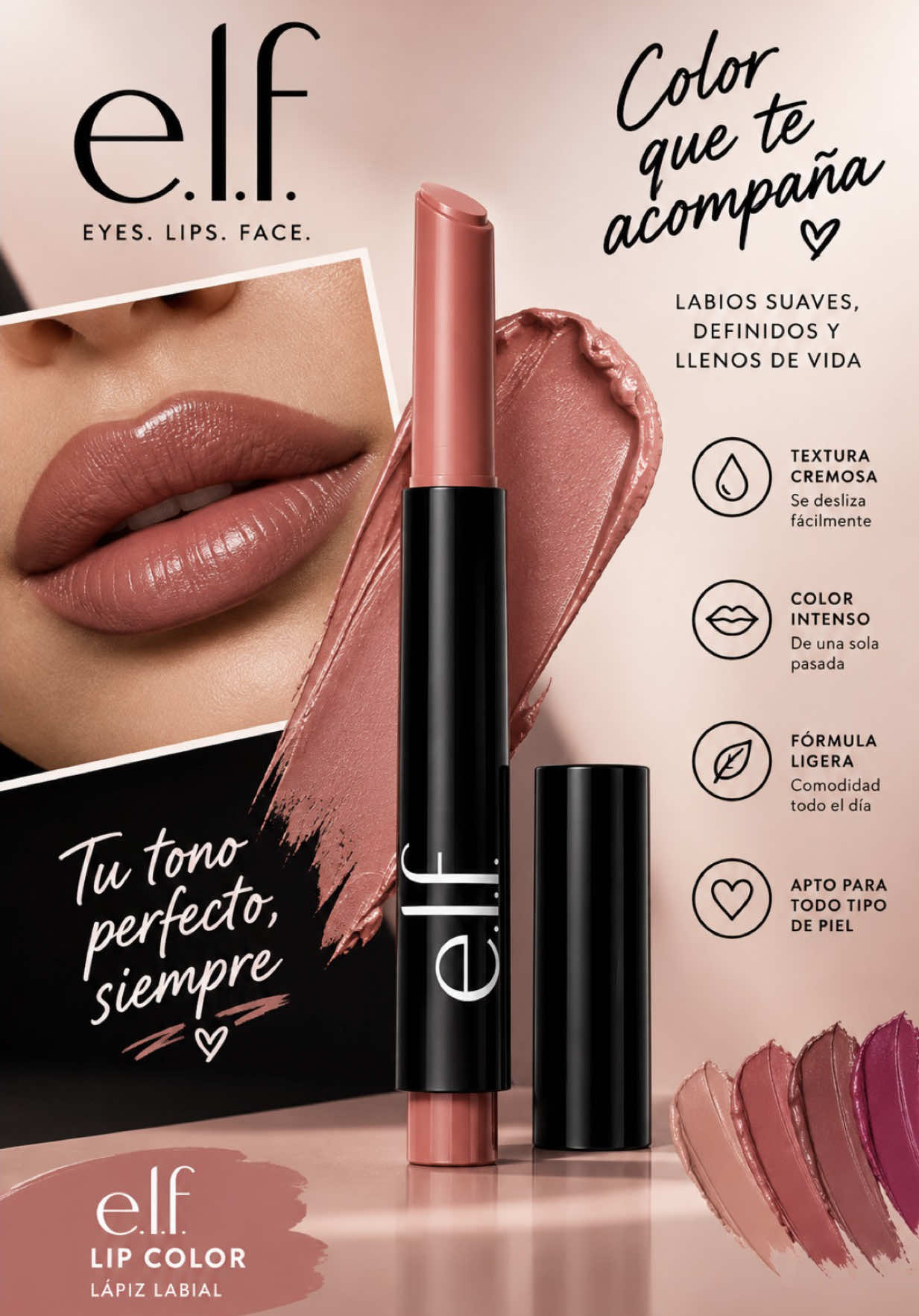 It leaves your lips looking perfect, as its formula is lightweight and hydrating. ✨. @e.l.f. Cosmetics 🫶🏻 #ugc #ugc...