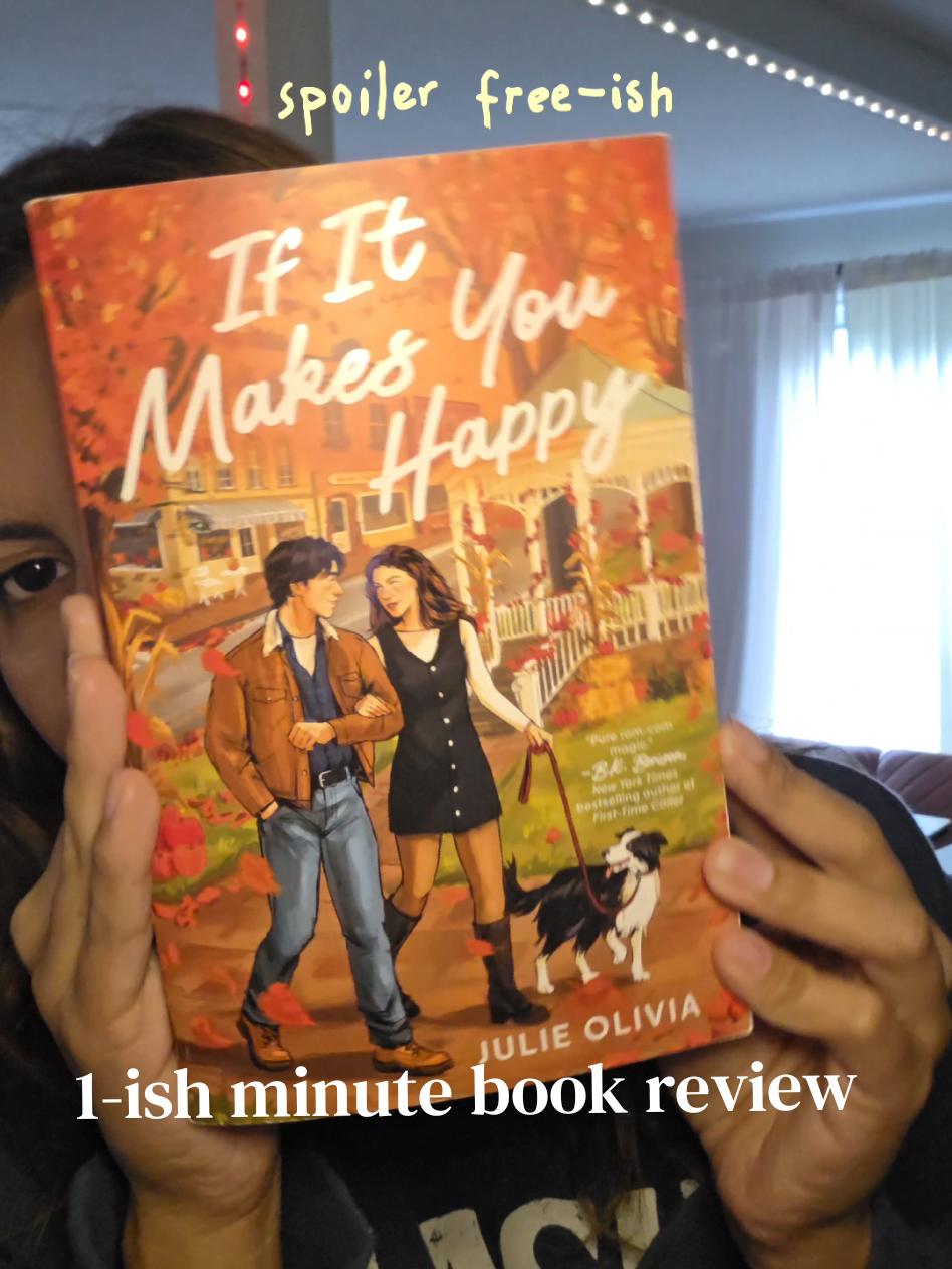 A little over a minute of me talking about a book I absolutely loved 🥹🍂 5 stars for If It Makes You Happy by Julie...