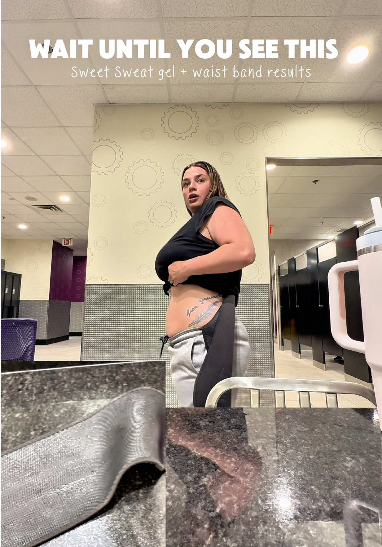 I wasn’t expecting this after my workout 😳💦 Trying to stay consistent with my fitness goals, and Sweet Sweat has be...