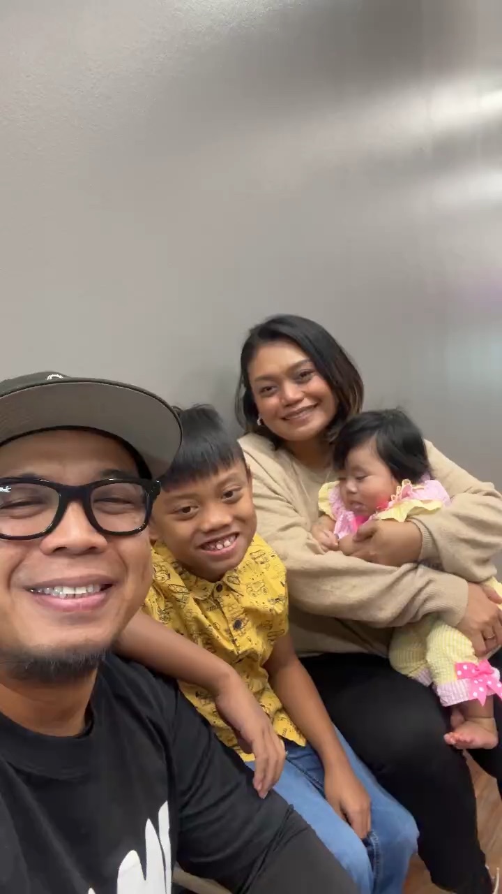 Family at the church
