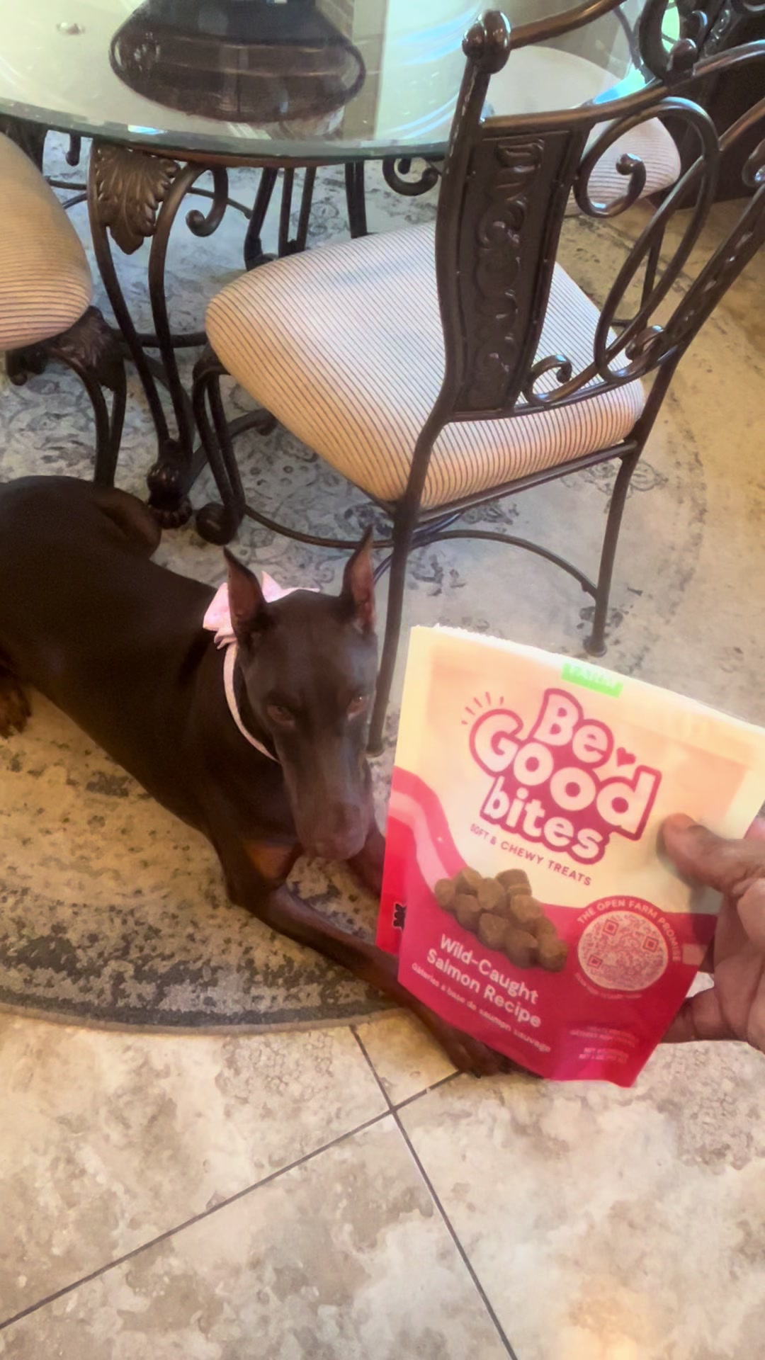 My dog loves her Open Farm Be Good Bites!!! These are soft & chewy bite-sized training treats that are less than 2.5...