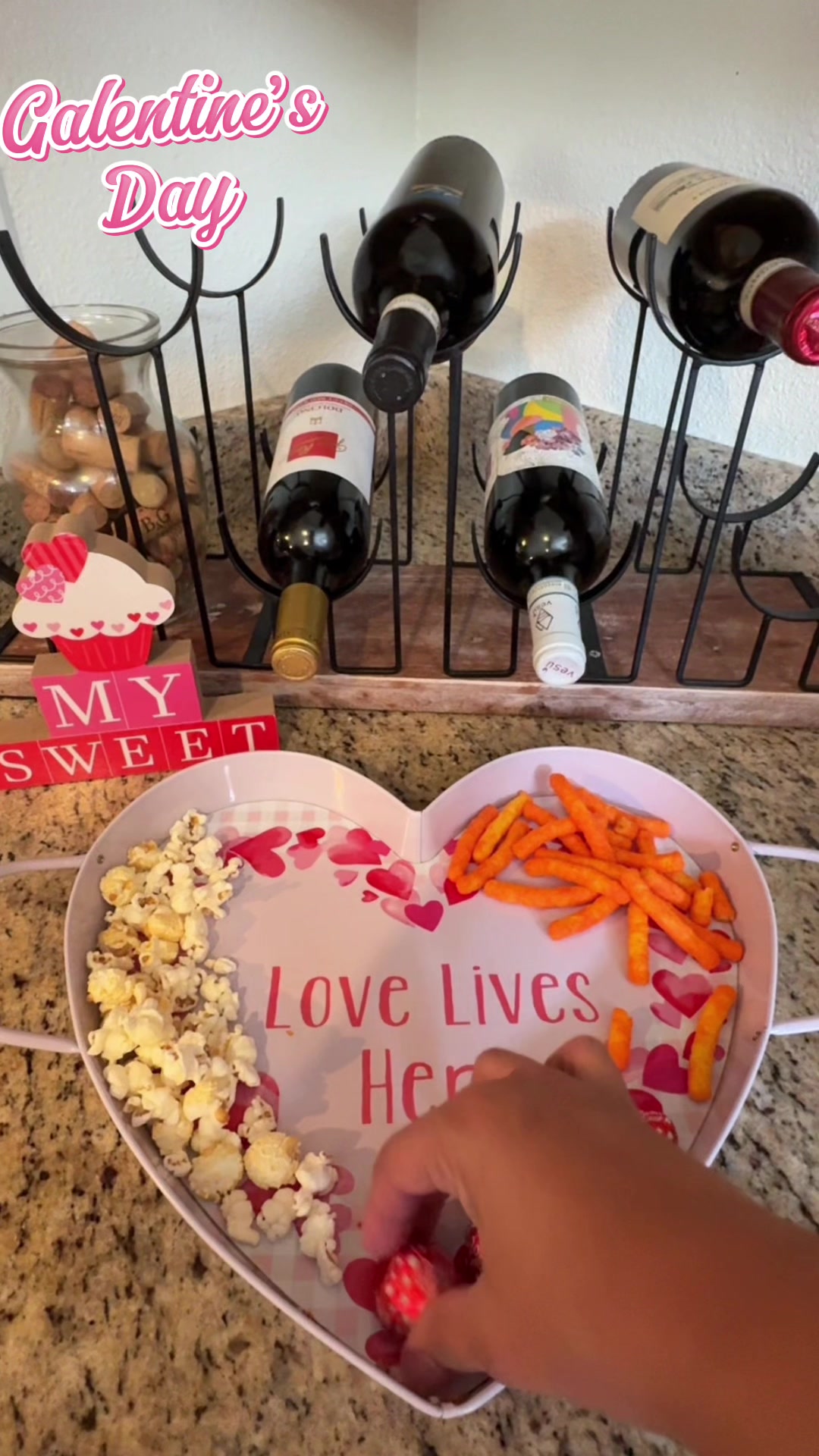 Galentine’s night energy 💕 good snacks, good wine, even better company 🍓🍷✨ #snacktok #healthydessert #trufru @Trü Frü