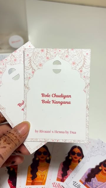 Reach out to @rivaaze for beautifully customized earring cards, bangle cards, and favour packaging for weddings and s...
