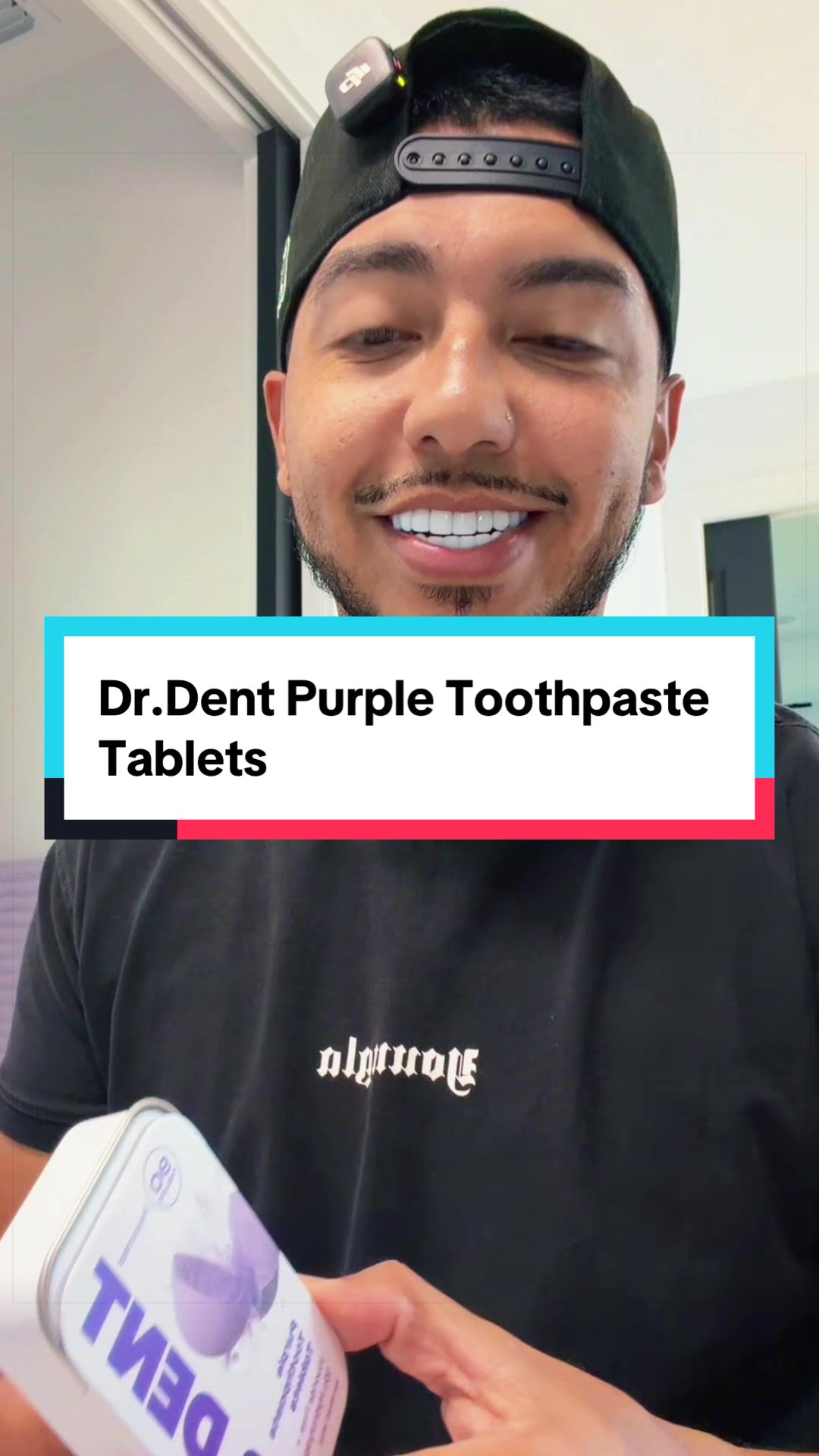 Now we can just brush & whiten our teeth at the same time 🙌🏽 #drdent #purpletoothpaste #toothpastetablets #whitenin...