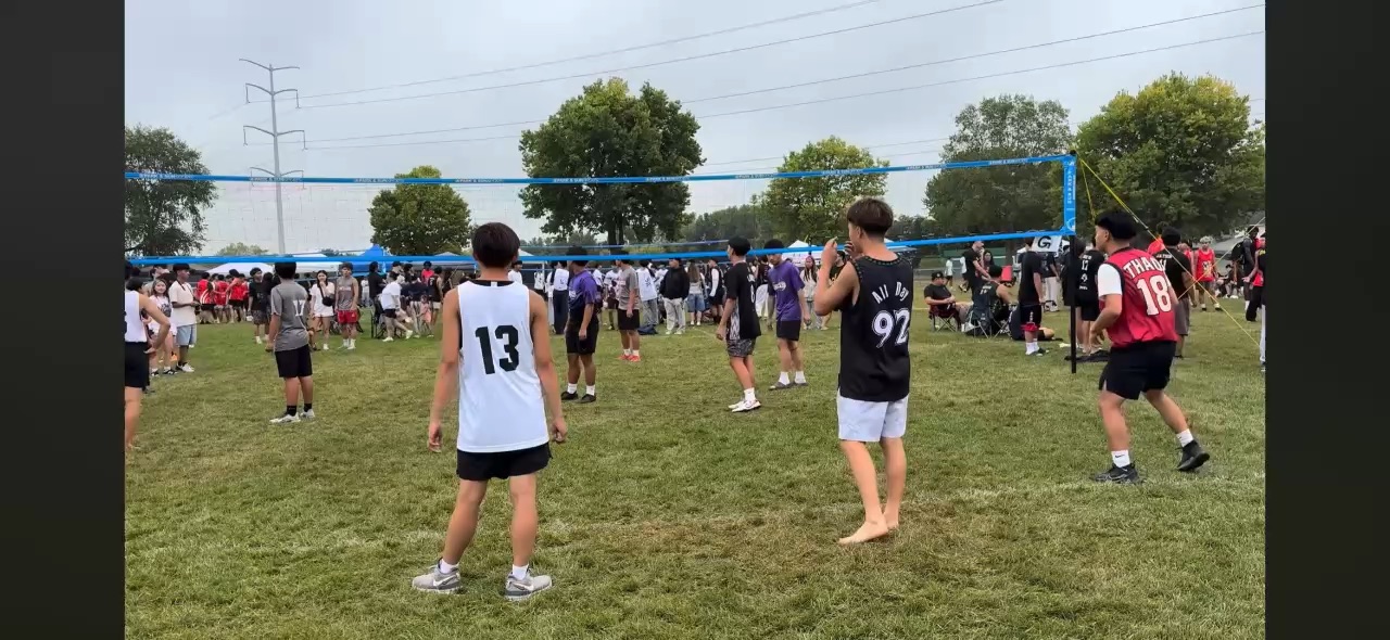Volleyball set spike