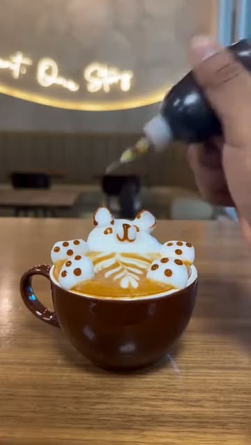 Turning a simple cup of coffee into a masterpiece. 🎨☕ Save this for your next cafe visit or to try at home! #coffee...