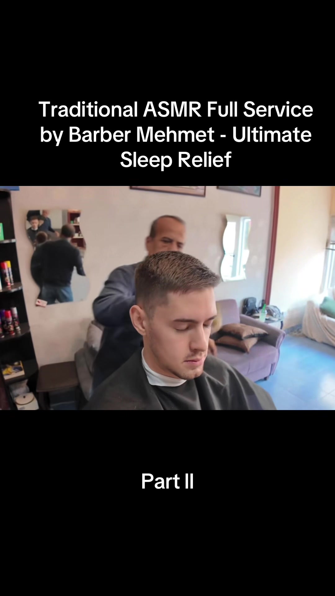 Traditional ASMR Full Service by Barber Mehmet - Ultimate Sleep Relief part ll #creatorsearchinsights #asmr #barber #...