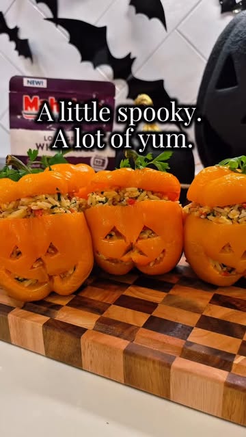 Fall dinner for the fam but a dash more whimsy 🎃 #mahatmarice #ricerecipe #recipes