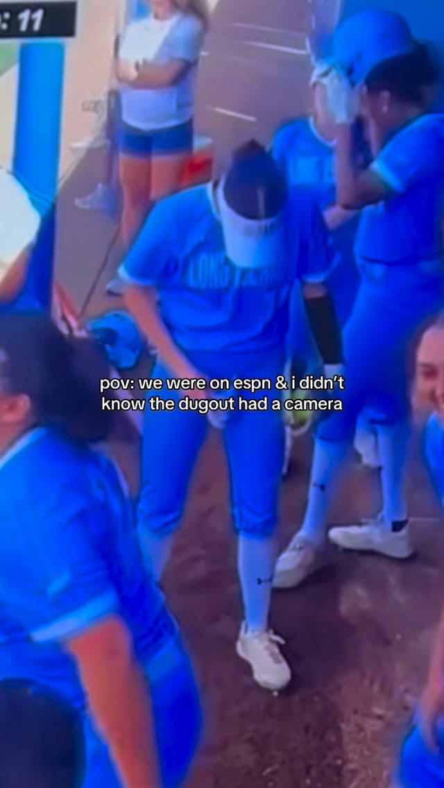 the kids evoshields look like a cup🤣 #espn #softball #collegesoftball #camera #funny