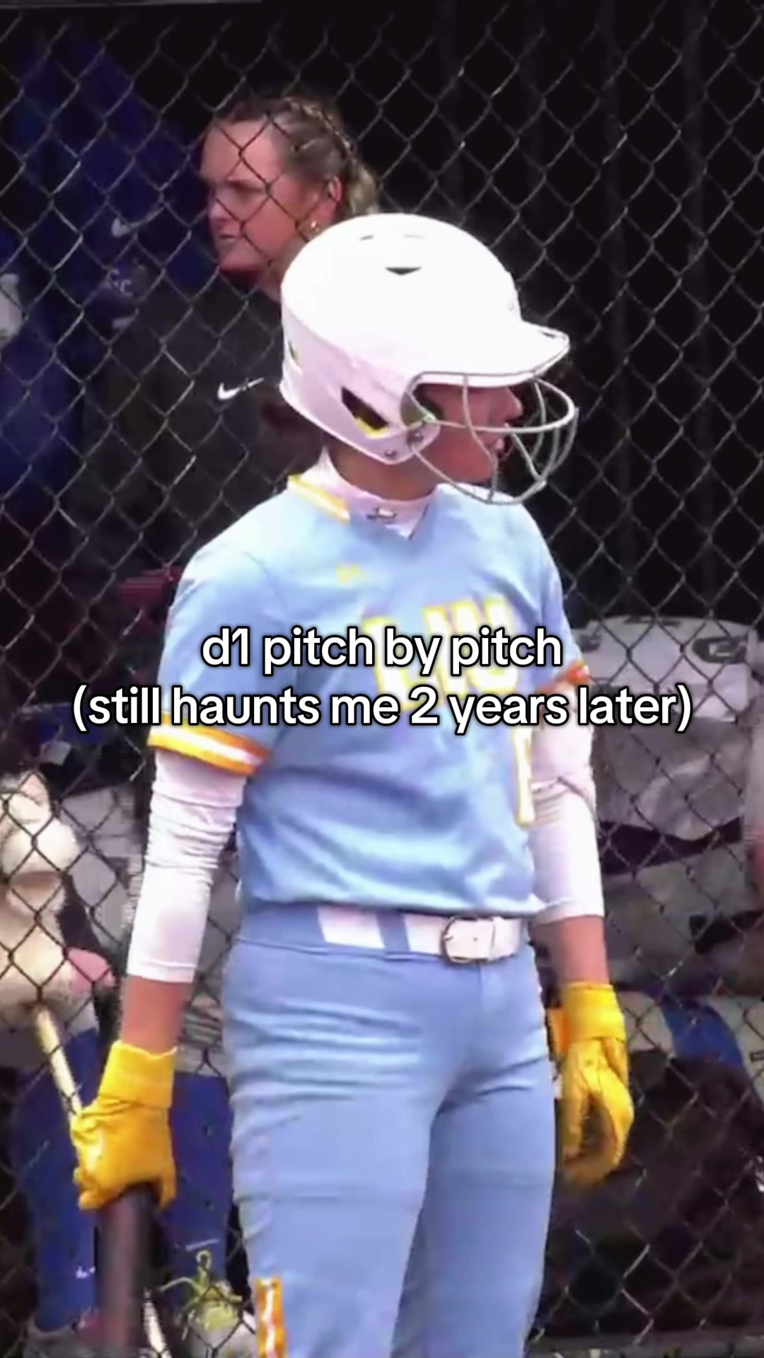 Tough call on a big stage but that’s how it goes!🤕 #d1 #softball #d1athlete #division1 #softballlife