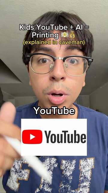 Quick tutorial for those who lack brain cells #caveman #sidehustle #youtubekids #money #openart