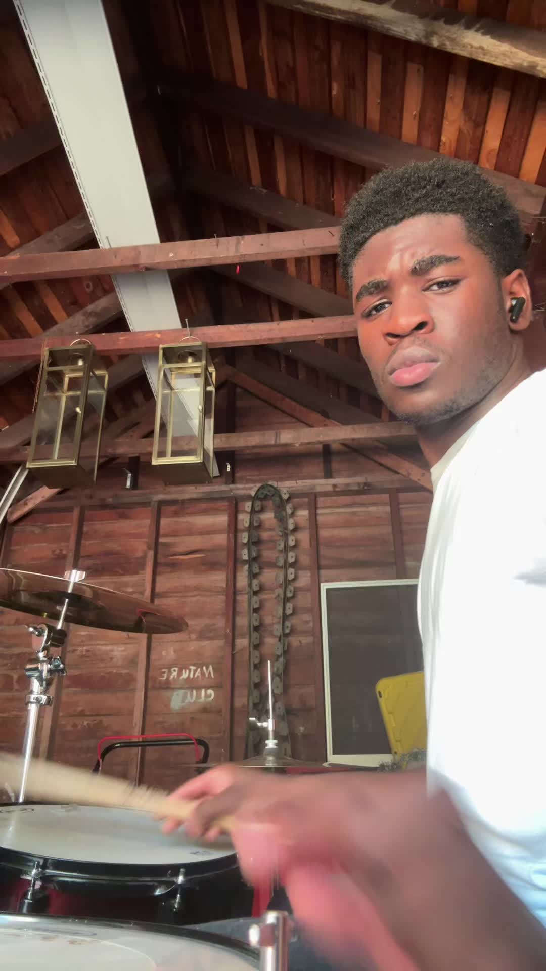 iPhone audio wayyyy better than android. Say my name no music #music #drums #musiciantiktok #thankgod