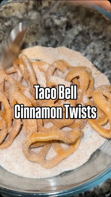 I made Taco Bell cinnamon twists and they were AMAZING although I used a different type of pasta! So crispy and easy...