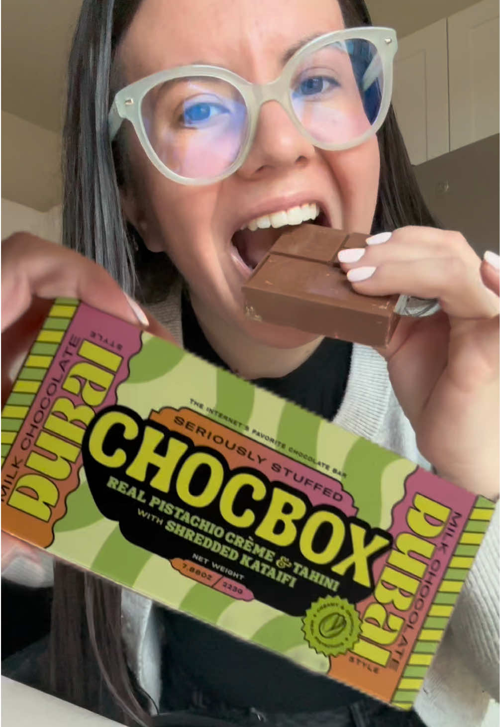 Dubai chocolate bar cravings ✅ @CHOCBOX ✨ #ugccreator #ugc #dubaichocolate #foodugc #texasugc