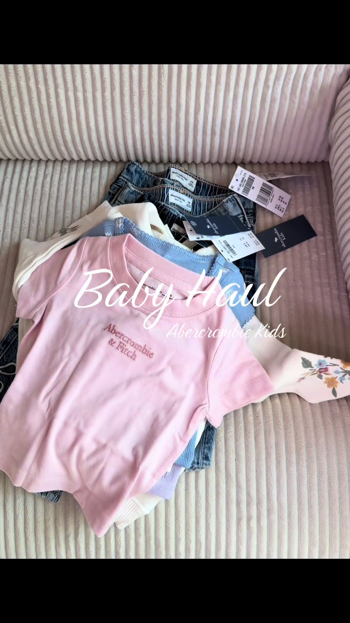 Glamorous - but make it BABY🎀 A little Abercrombie baby haul because clearly Wrenley needs a better wardrobe than me...