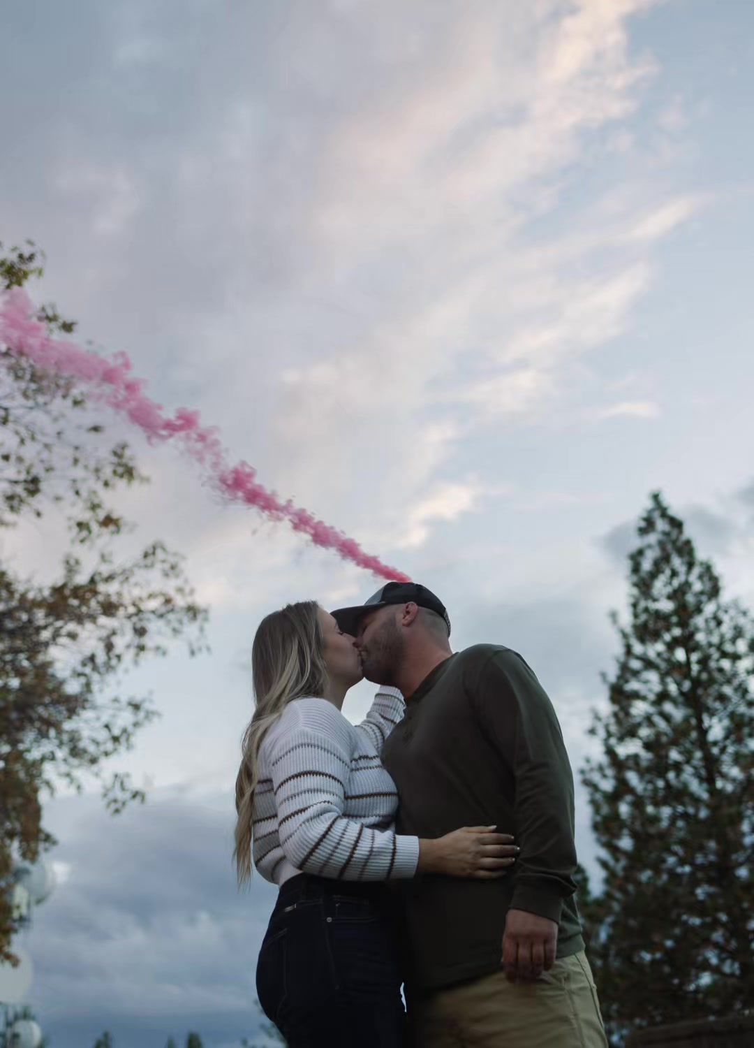Still in shock… it’s a GIRL 💗✨ These smoke sticks made the moment magical #GenderReveal #SmokeBombReveal #ItsAGirl #...