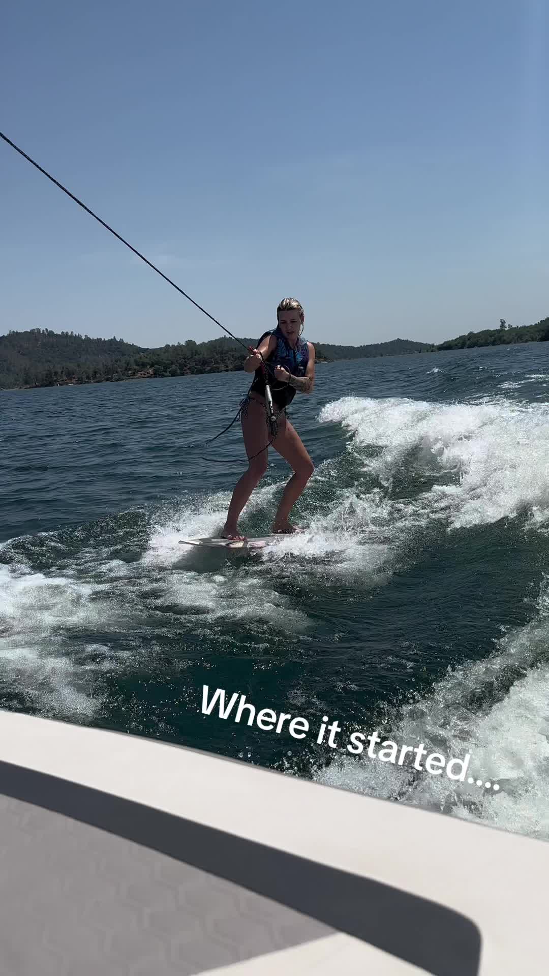 Wish I could have been on the water more this summer but I finally got it. Determination & work paid off. #WakeSurf #...