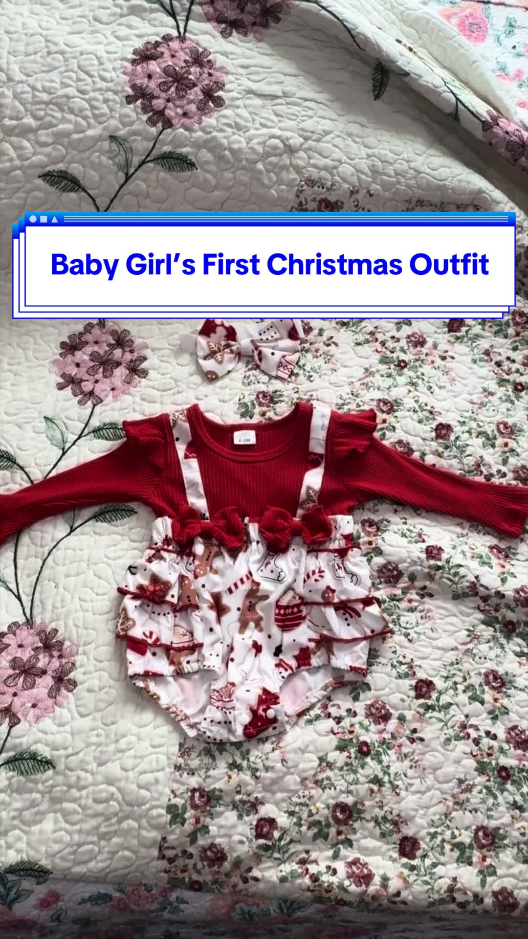 It’s so stinking cute and adorable!!! Comes in true size. Easy to wash. The best part is the ruffles and the matching...