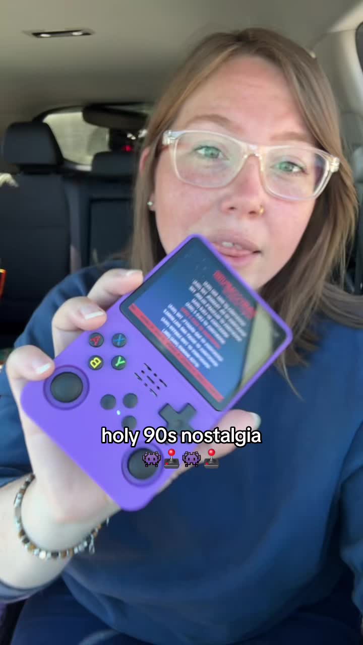 A little handheld game console is such a fun gift for a child who wants to experience gaming in the 90s 🎮 The 3.5-in...