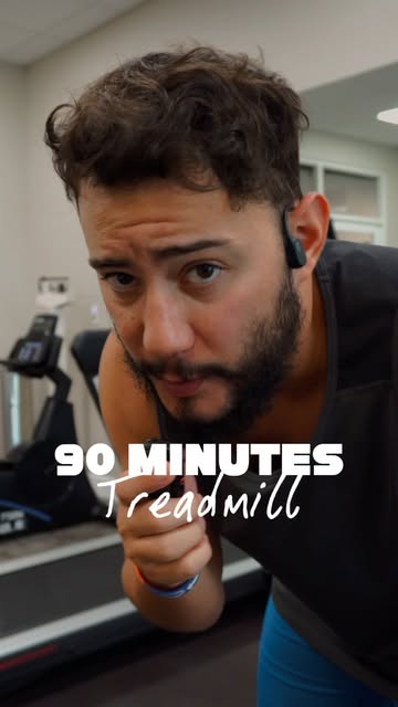 90 minutes on the treadmill. Long run, went nowhere! Let me know how you feel about long treadmill runs below! GIFs o...