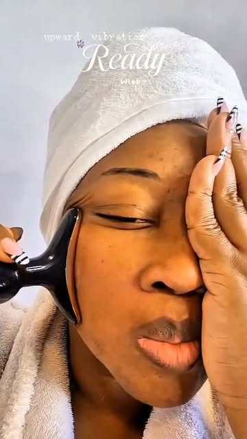 Two facial massage tools but only one winner. Guess which one Traditional gua sha vs an electric facial massage tool—...