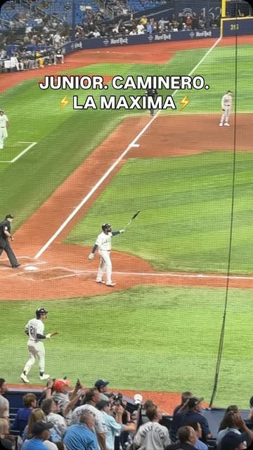 JUNIOR MY GOODNESS @caminero #baseball #mlb #tampabay #tampabayrays #juniorcaminero