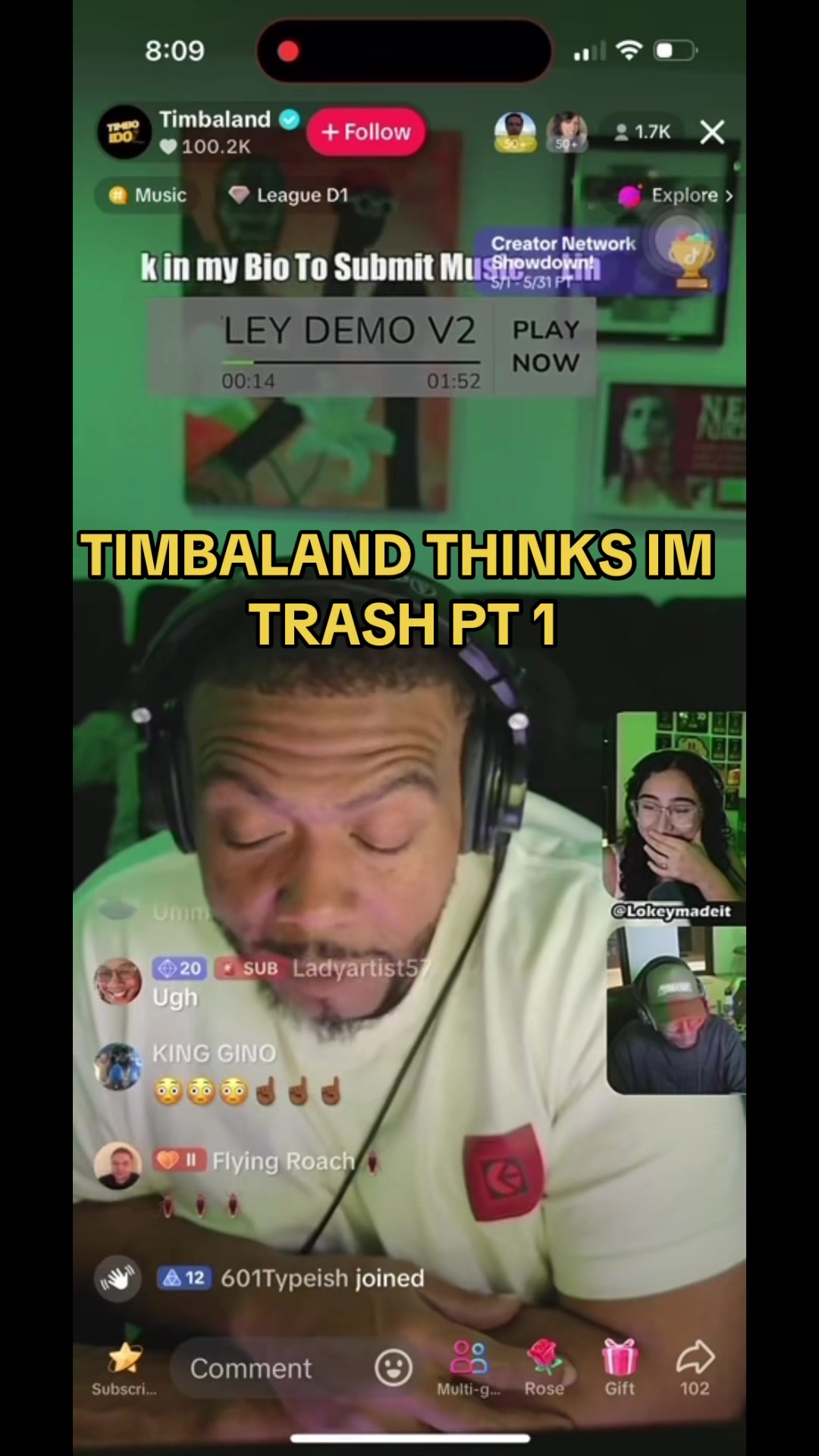 @Timbaland THINKS IM TRASH🚯 #timbaland #songreview #musicreview