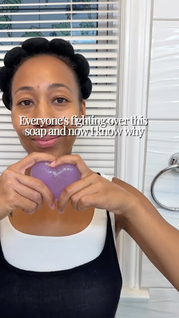confession: not me getting hooked on a soap 😭 but here we are it’s giving stress ball, it’s giving skincare, it’s gi...