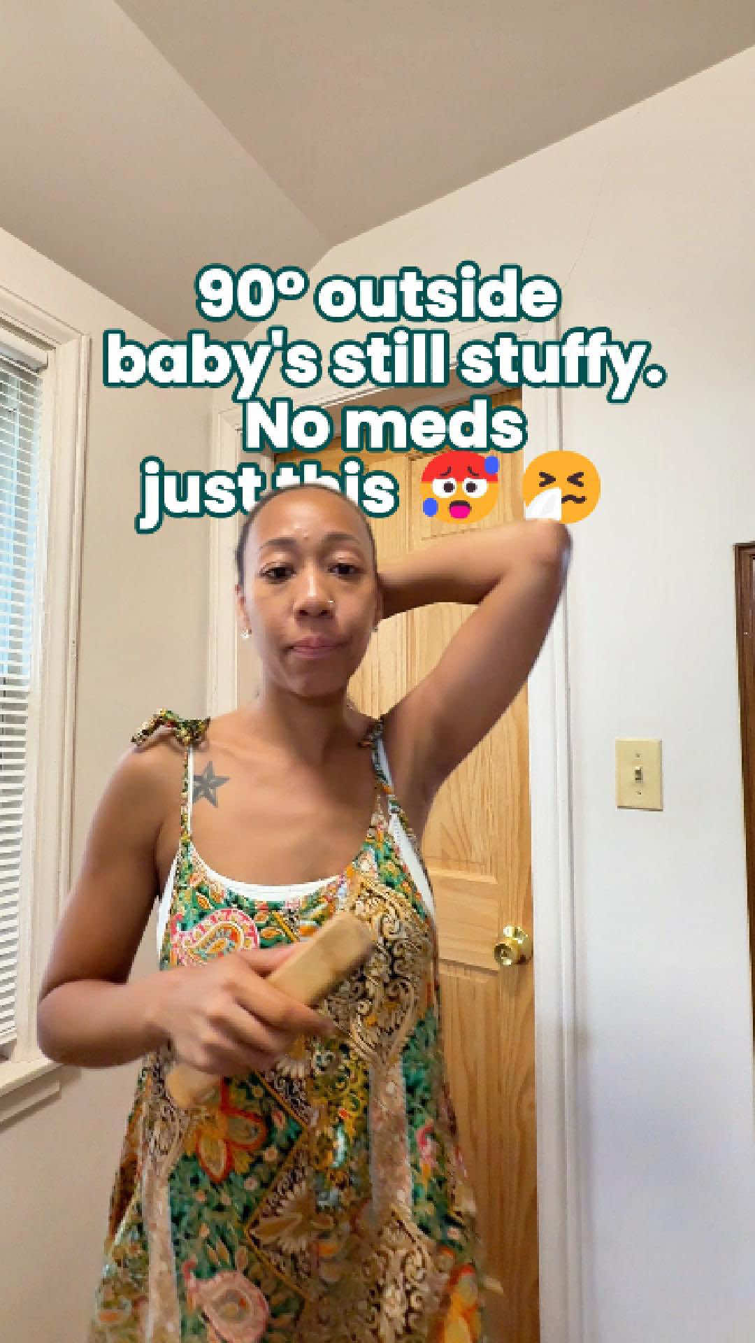 90° outside and my baby was still SO stuffy 🥵🤧 nobody warns you summer colds are a thing until you’re living it. So...