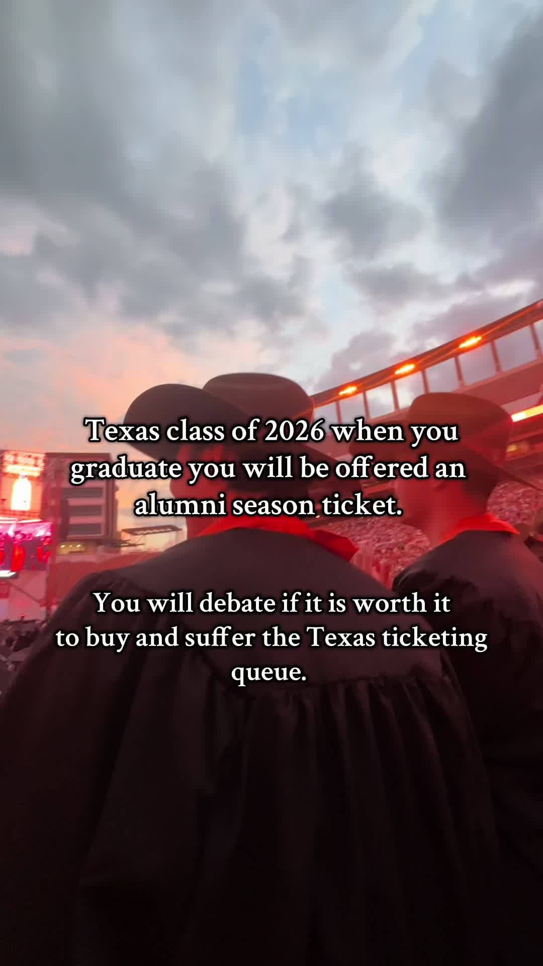 UT 26’ your alumni season ticket is worth it. #texas #ut #austin #universityoftexas #gagem