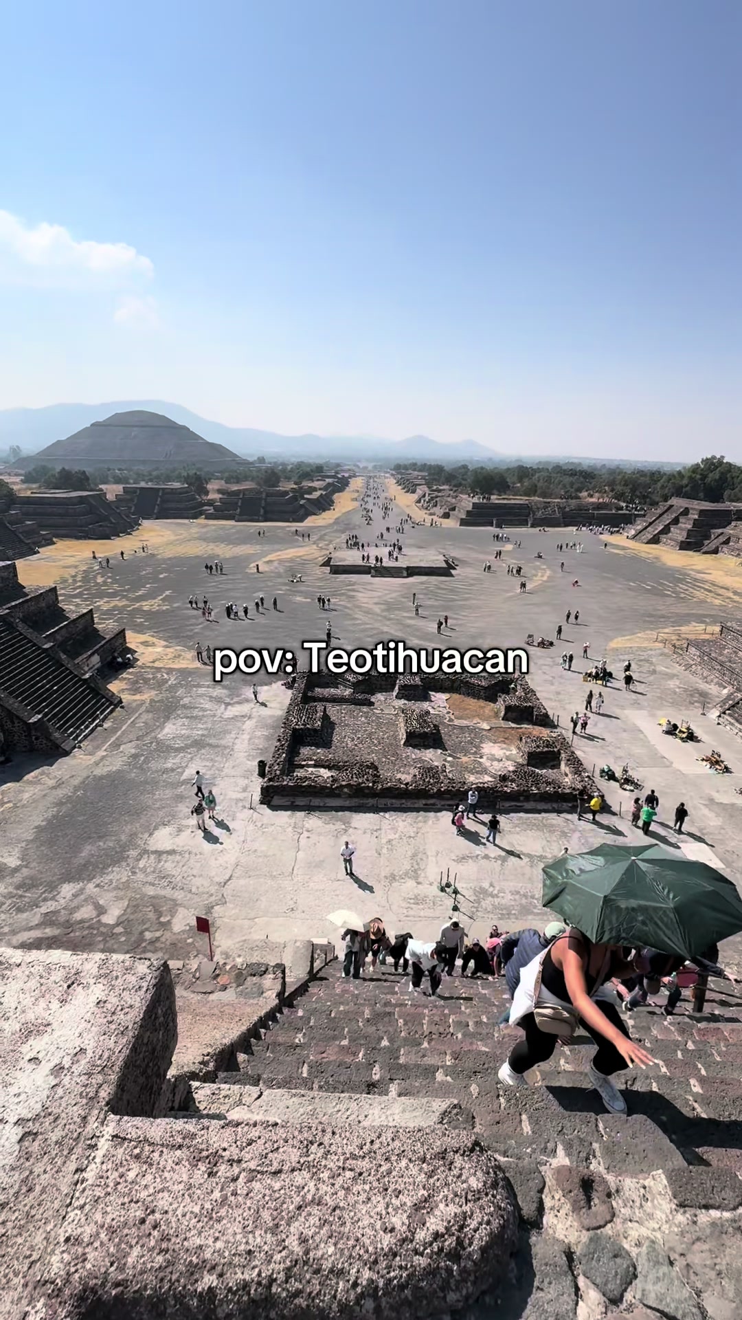 I was lowkey breathing kind of hard 😭 #teotihuacan #cdmx #funny #mexicocity
