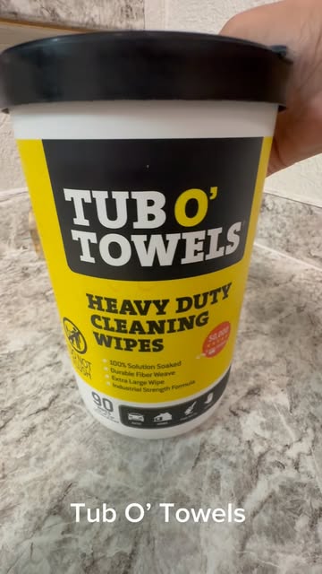 Making everyday cleaning content feel satisfying ✨ A simple home UGC sample featuring Tub O’ Towels Heavy Duty Cleani...