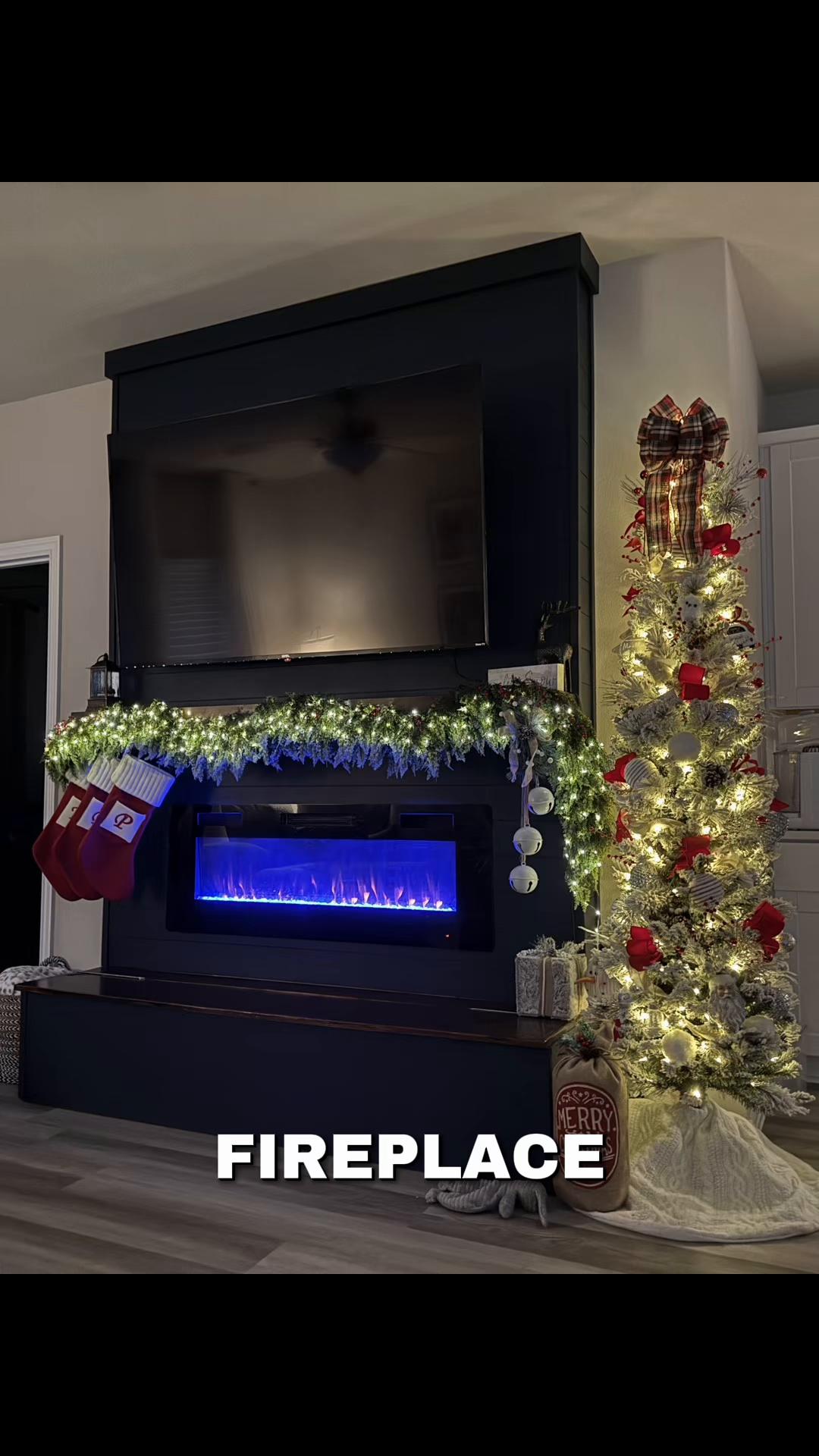 The perfect way to create holiday magic is with this electric fireplace. It adds the most beautiful magical touch to...