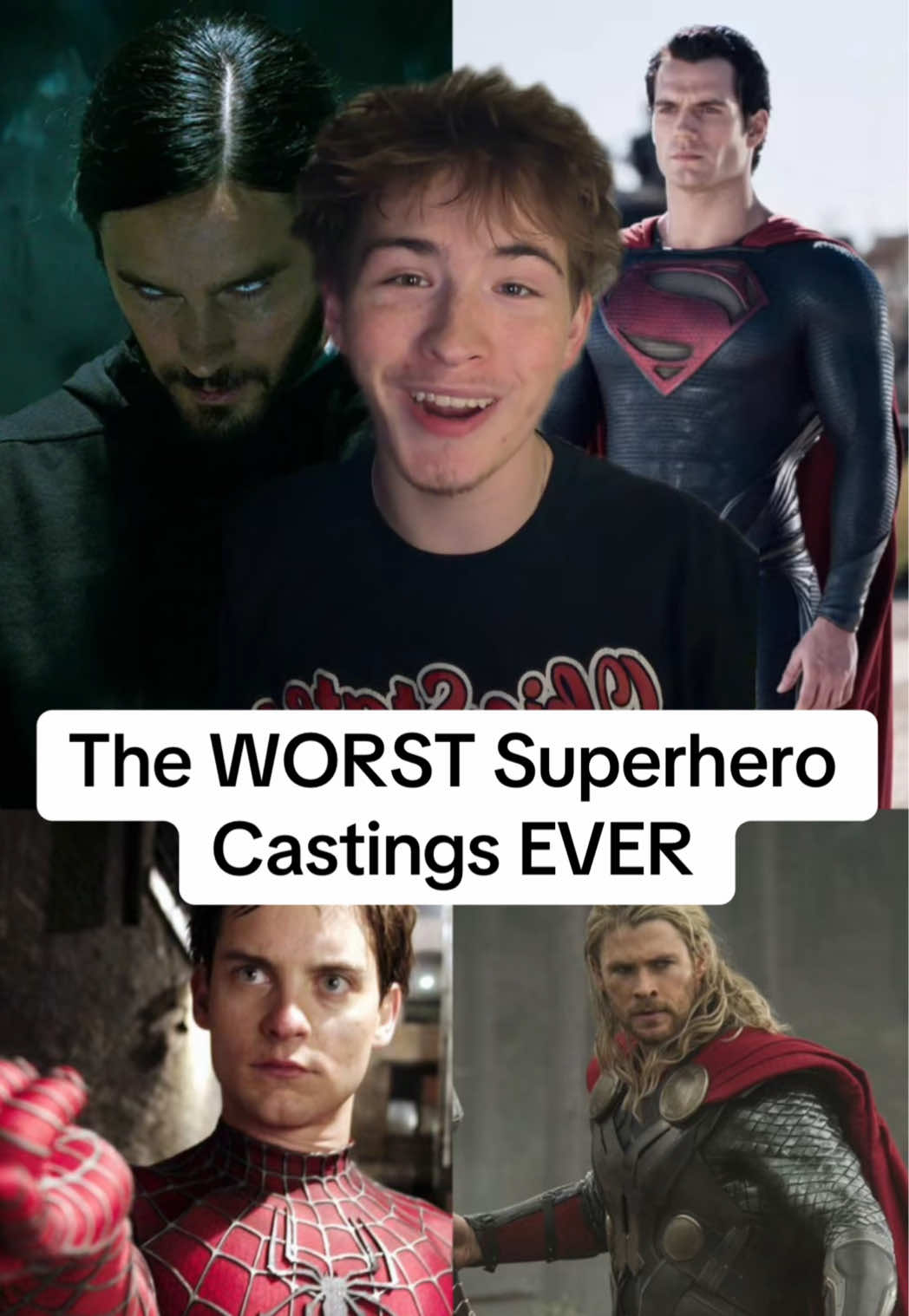 The WORST Superhero Castings of ALL TIME #superhero #dc #marvel #mcu #comics GO FOLLOW THE PODCAST: @The Dark Mic Pod...