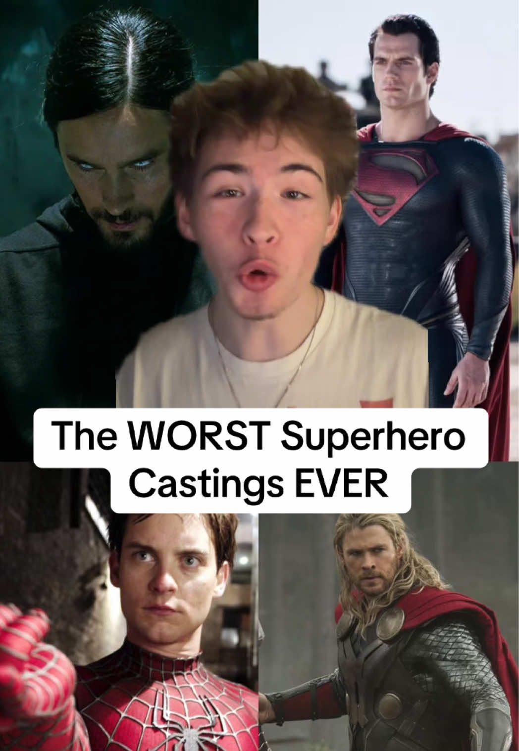 The WORST Superhero Castings of ALL TIME #superhero #dc #marvel #mcu #comics