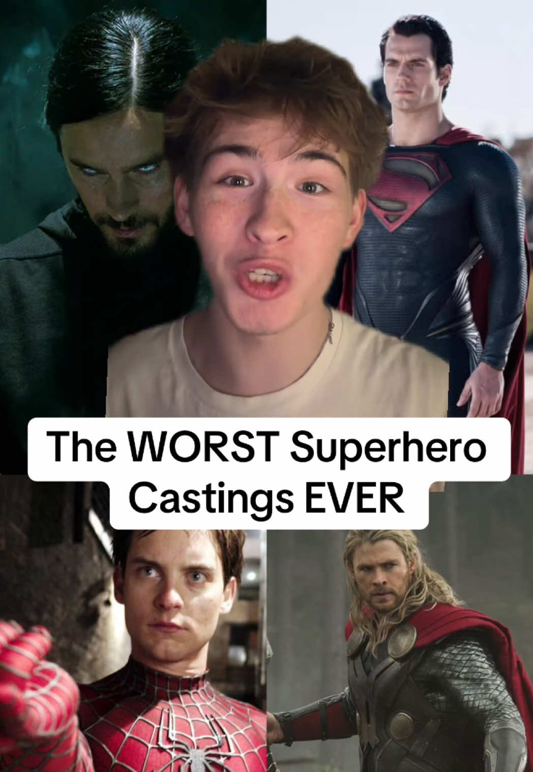 The WORST Superhero Castings of ALL TIME #superhero #dc #marvel #mcu #comics