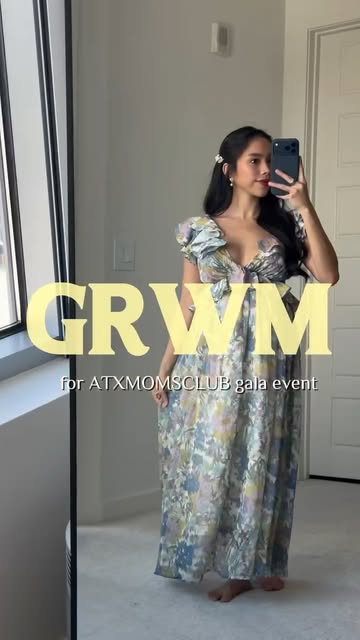 GRWM for the @atxmomsclub Gala as a soon-to-be mom 🥂✨ Prepping my bump for a night out with @veyababe Silicon Belly...