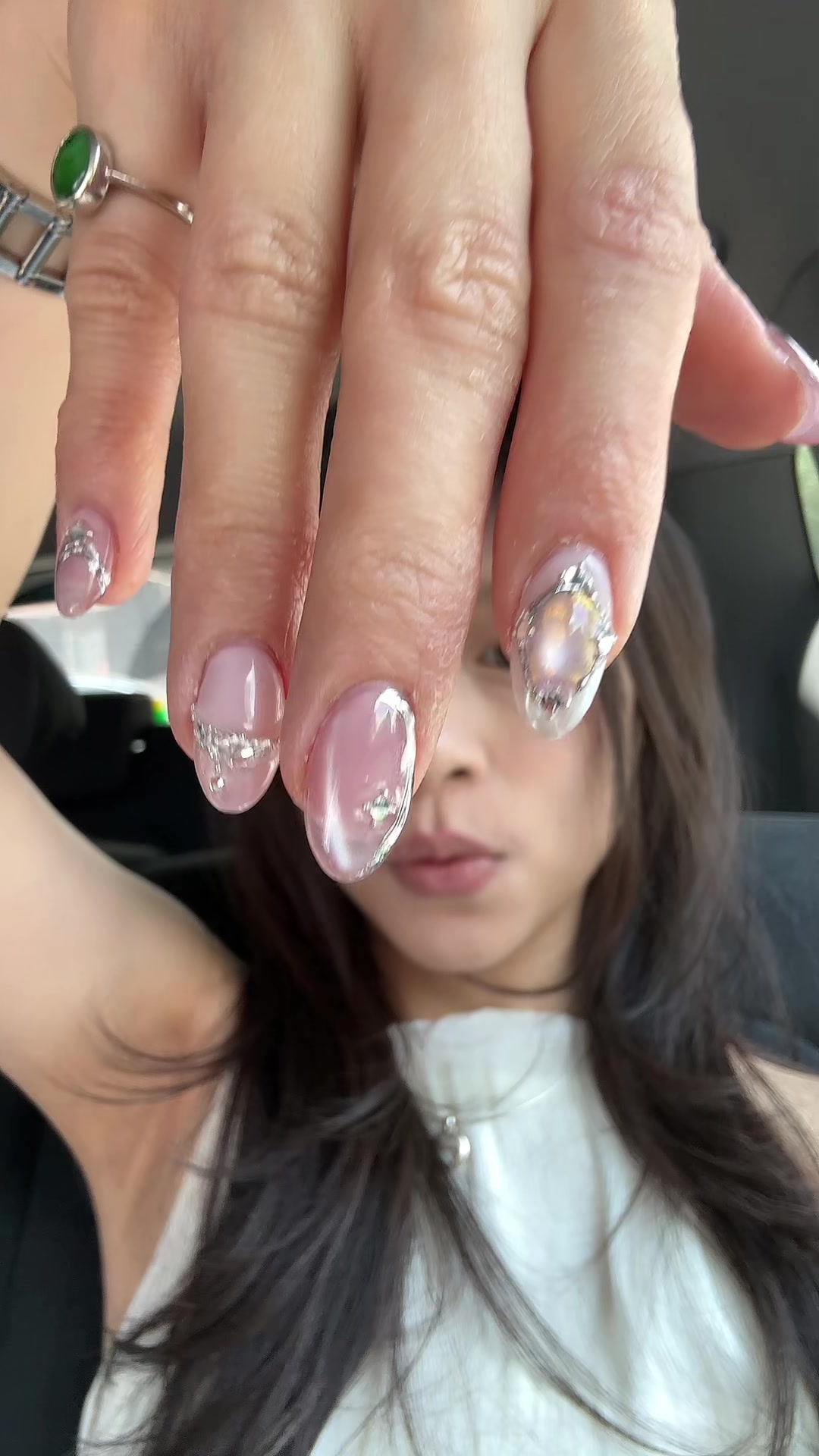 JUST WAIT FOR THE NAILS OMGGG. i got them done at @Mardoll House !! #nails #nailtransition #douyin #douyinnails #nail...