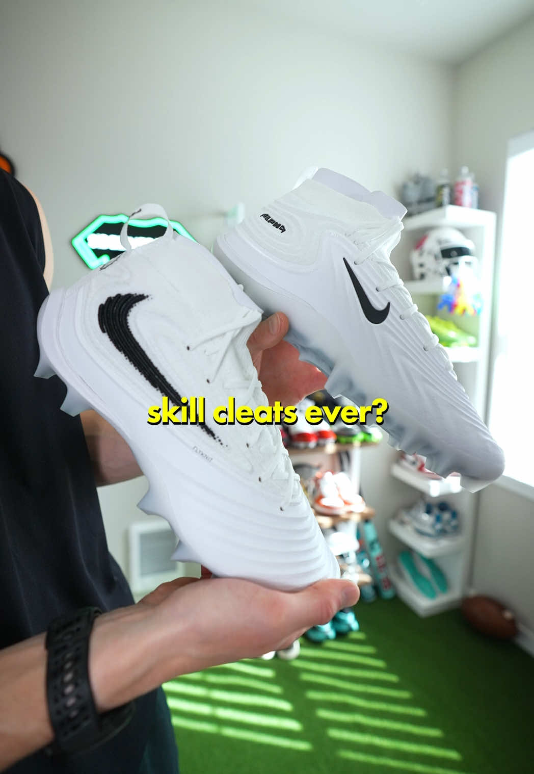 Are These The Best Looking Big Skill Cleats? 🤔 #football #cleats #footballcleats #nike #alphamenace5 @Nike