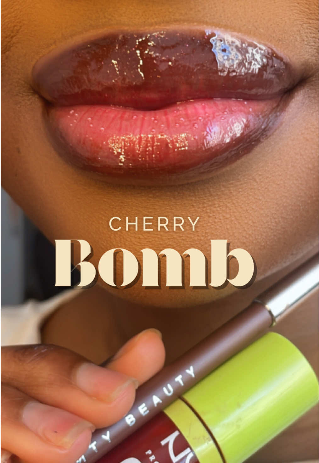 My favorite lip combo Email me for collaborations DuhitsDenishe@Outlook.com #FentyBeauty#NYXFatOil#LipCombo#GlossyLip...