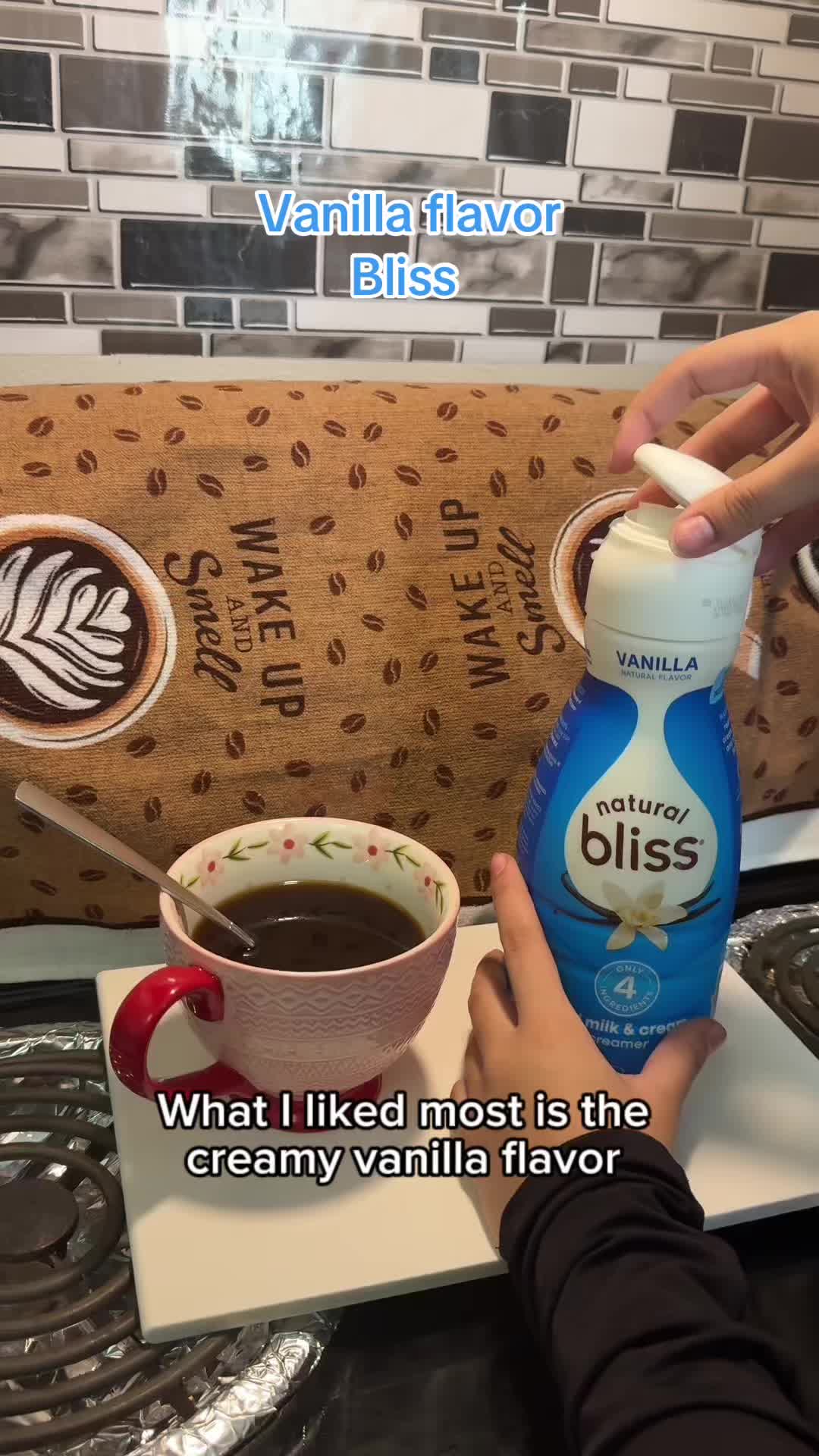 What i liked most is the creamy vanilla flavor and How smoothly it blends into my coffee it gives my coffee delicious...