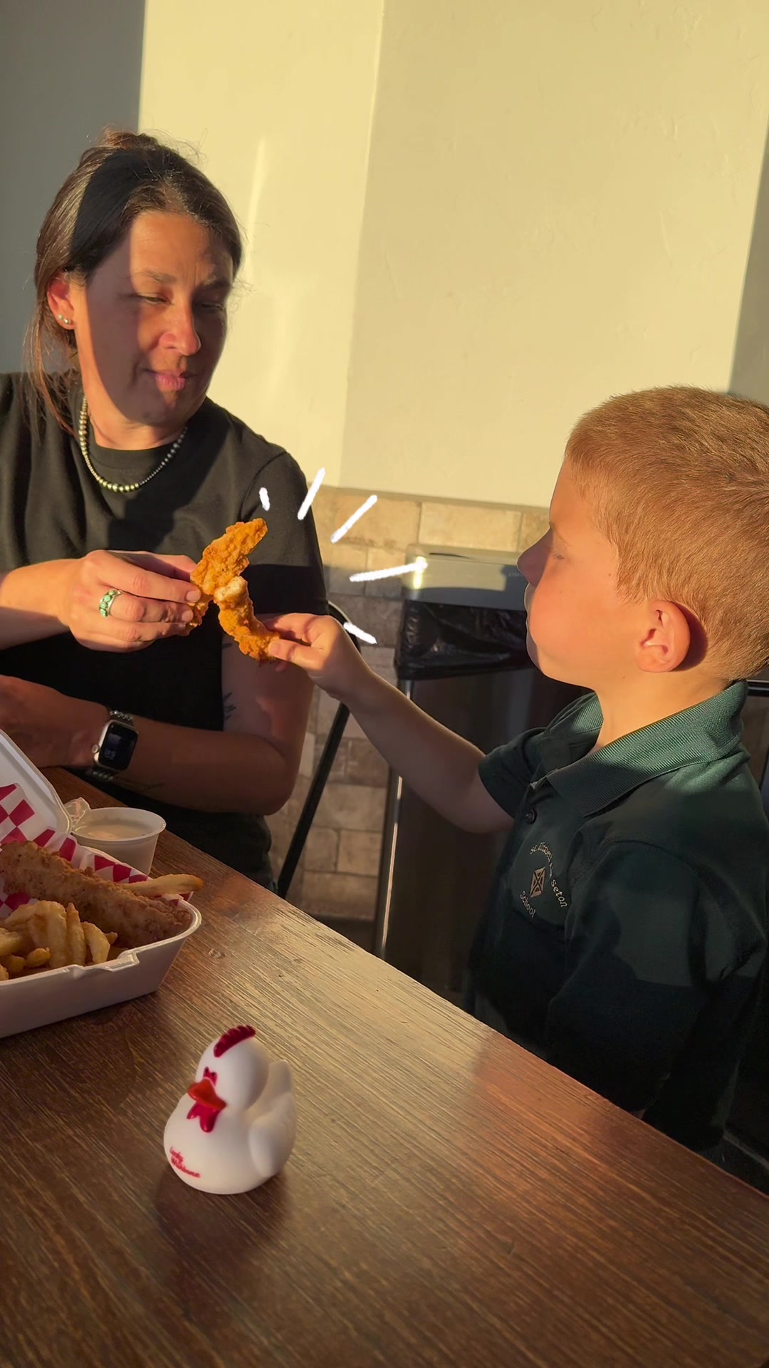 What an awesome lunch at Lucky Wishbone in Tucson, AZ. #tucson #arizona #luckywishbone #freekidsmeals #tucsonfood
