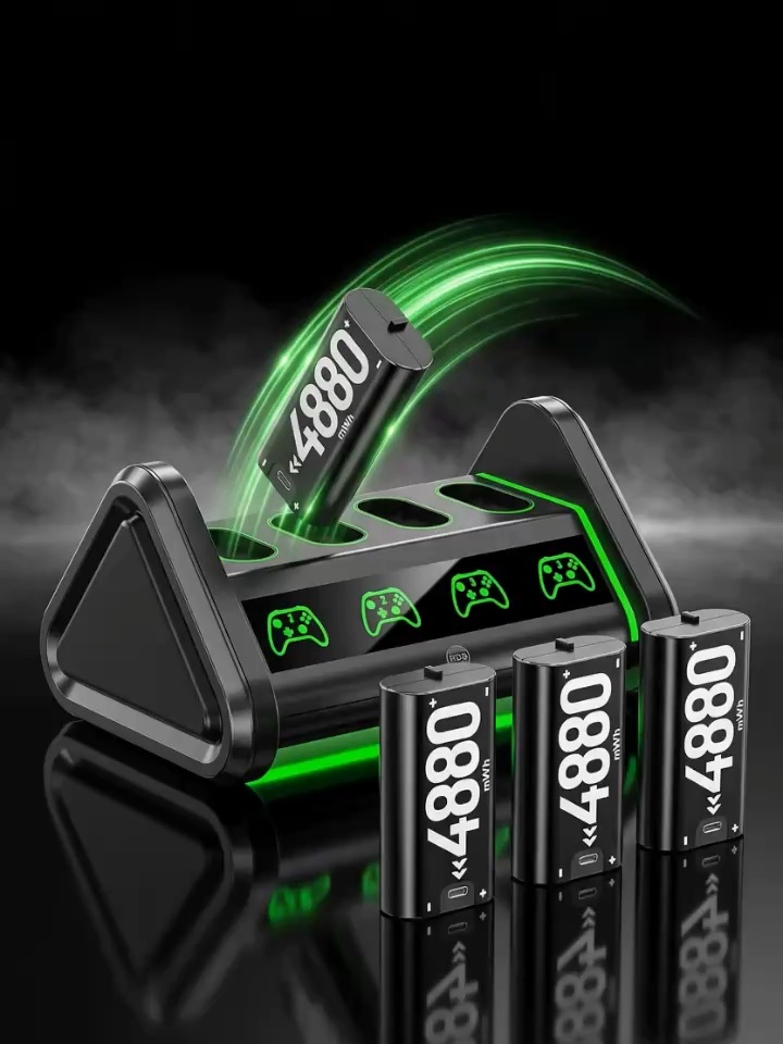 Rechargeable battery station